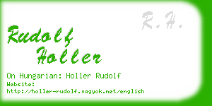 rudolf holler business card